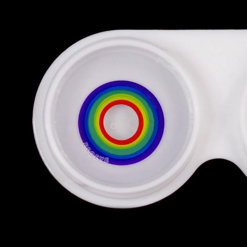 Multiple Rainbow Halloween Contact Lenses Yearly