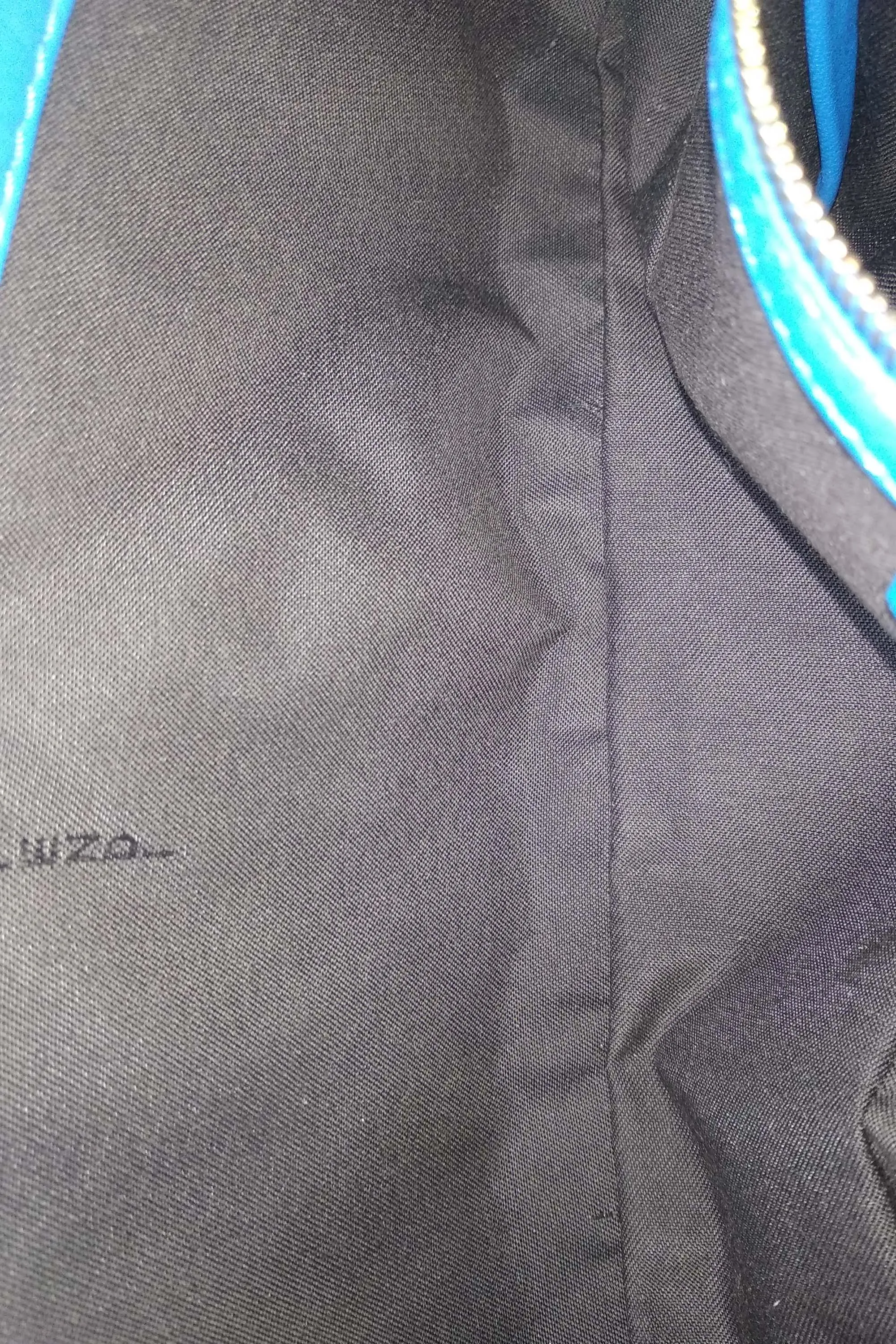Nappa Embossed FF 1974 Baguette Royal Blue