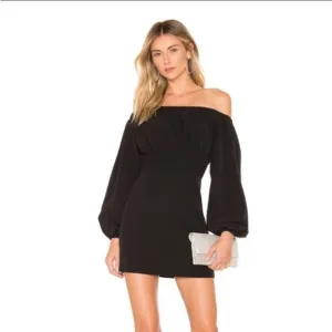 NBD Revolve Levent Off Shoulder Ruched Mini Dress