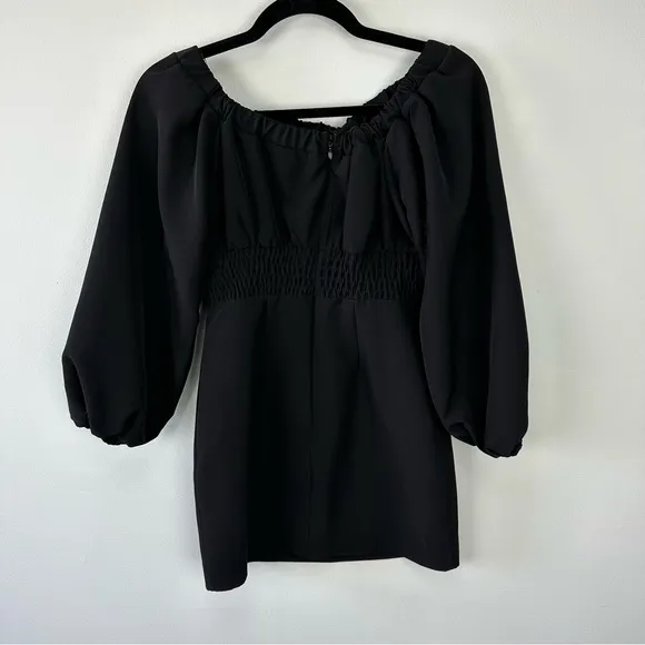 NBD Revolve Levent Off Shoulder Ruched Mini Dress