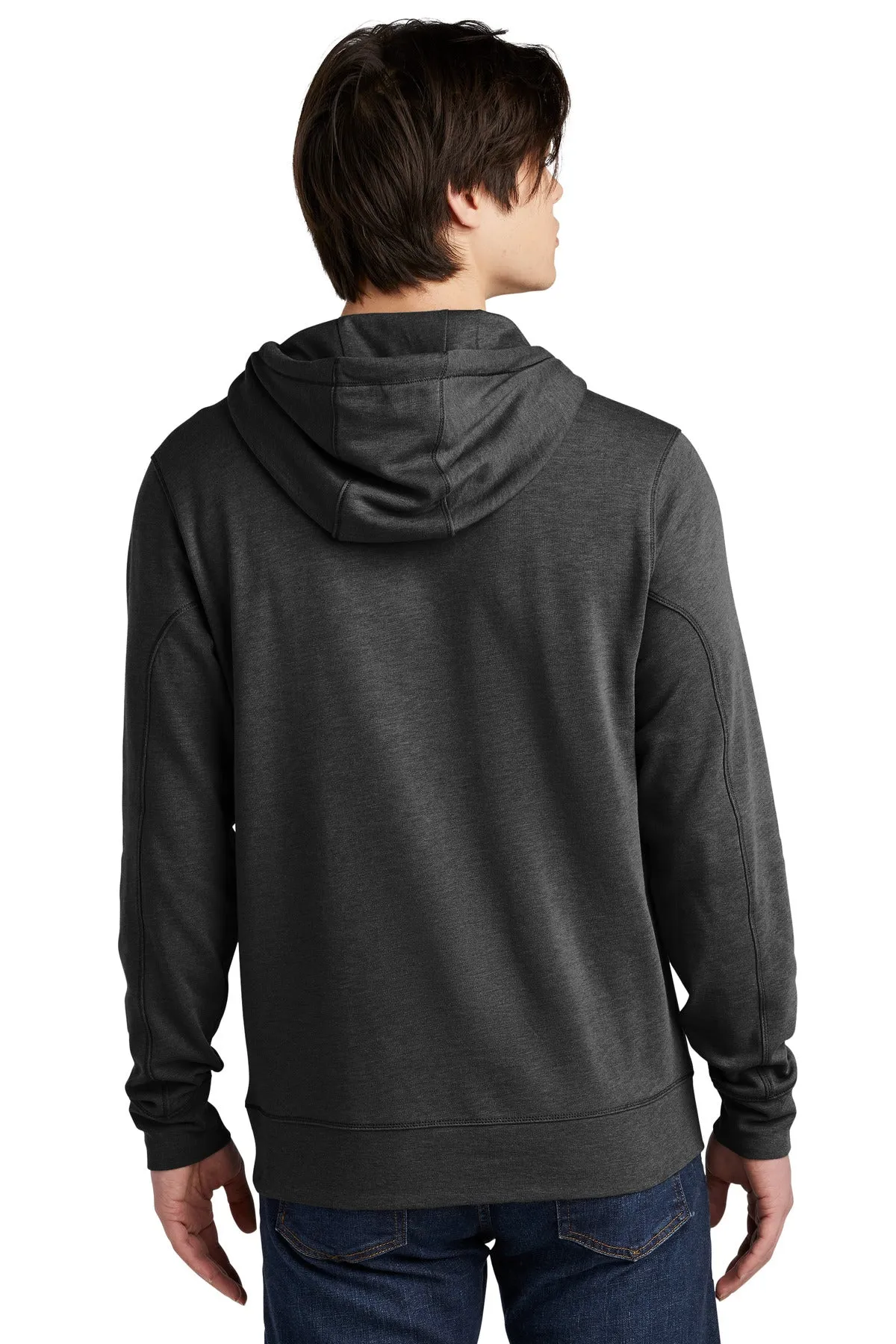 New Era  Tri-Blend Fleece Pullover Hoodie. NEA510 Black Heather