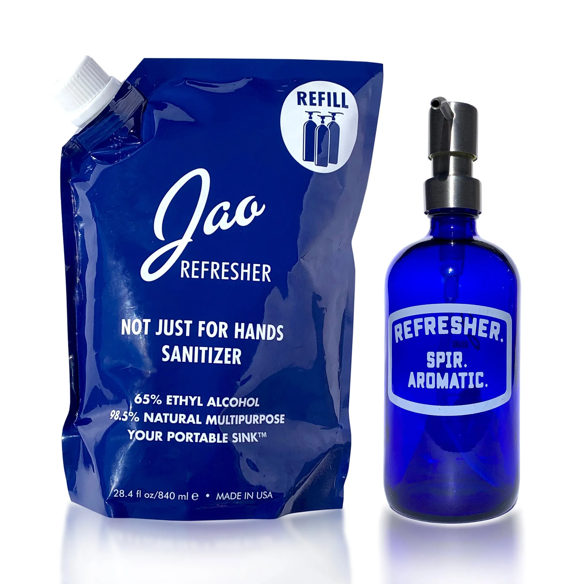 New! Jao Brand Glass Refill Decanters - 2oz or 16oz