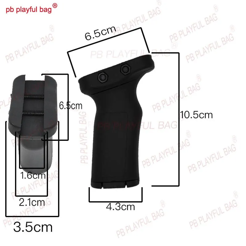 Novelty Toy Gun Playful Bag DIY CS intimate accessories nerfly workers oblique grip handle with 20MM guide gel ball gun LD21