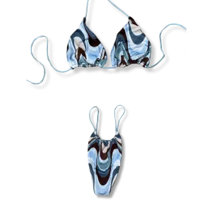 Oceanic Tie-Dye String Bikini