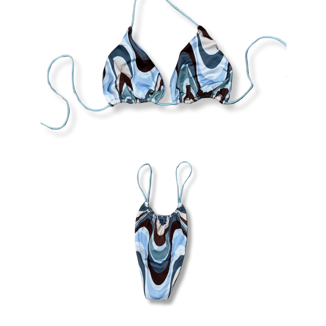 Oceanic Tie-Dye String Bikini