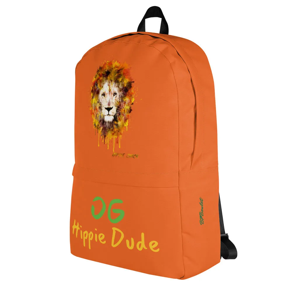 Orange Backpack - OG Hippie Dude
