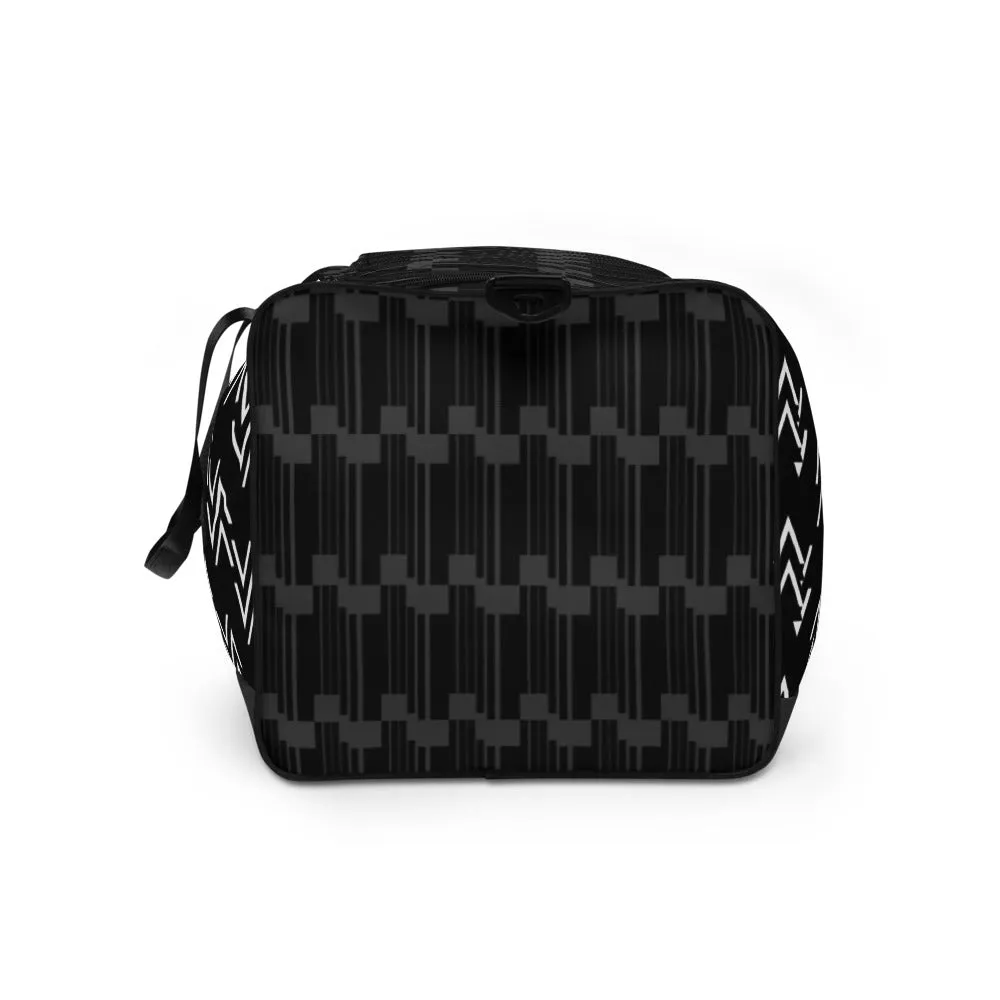 Origen Destination |On-Arrival Point of Origen Symbol-inspired Black Duffle bag