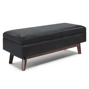 Owen Rectangular Table Ottoman in Vegan Leather