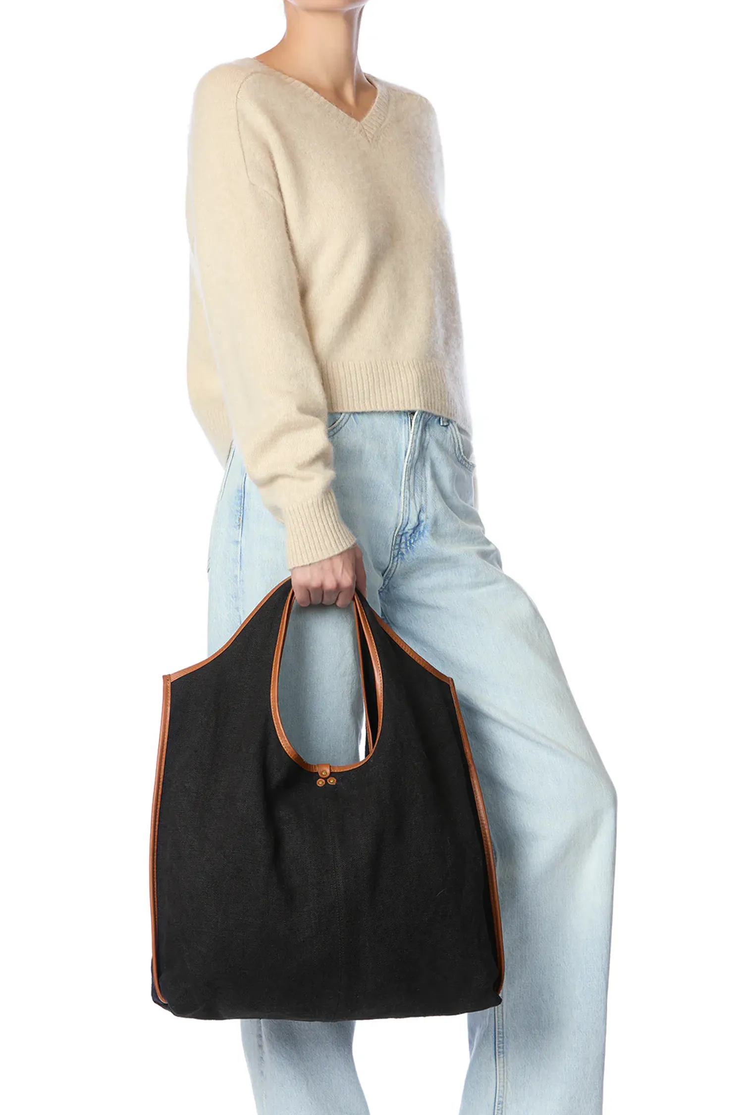Paco Linen Shopping Bag