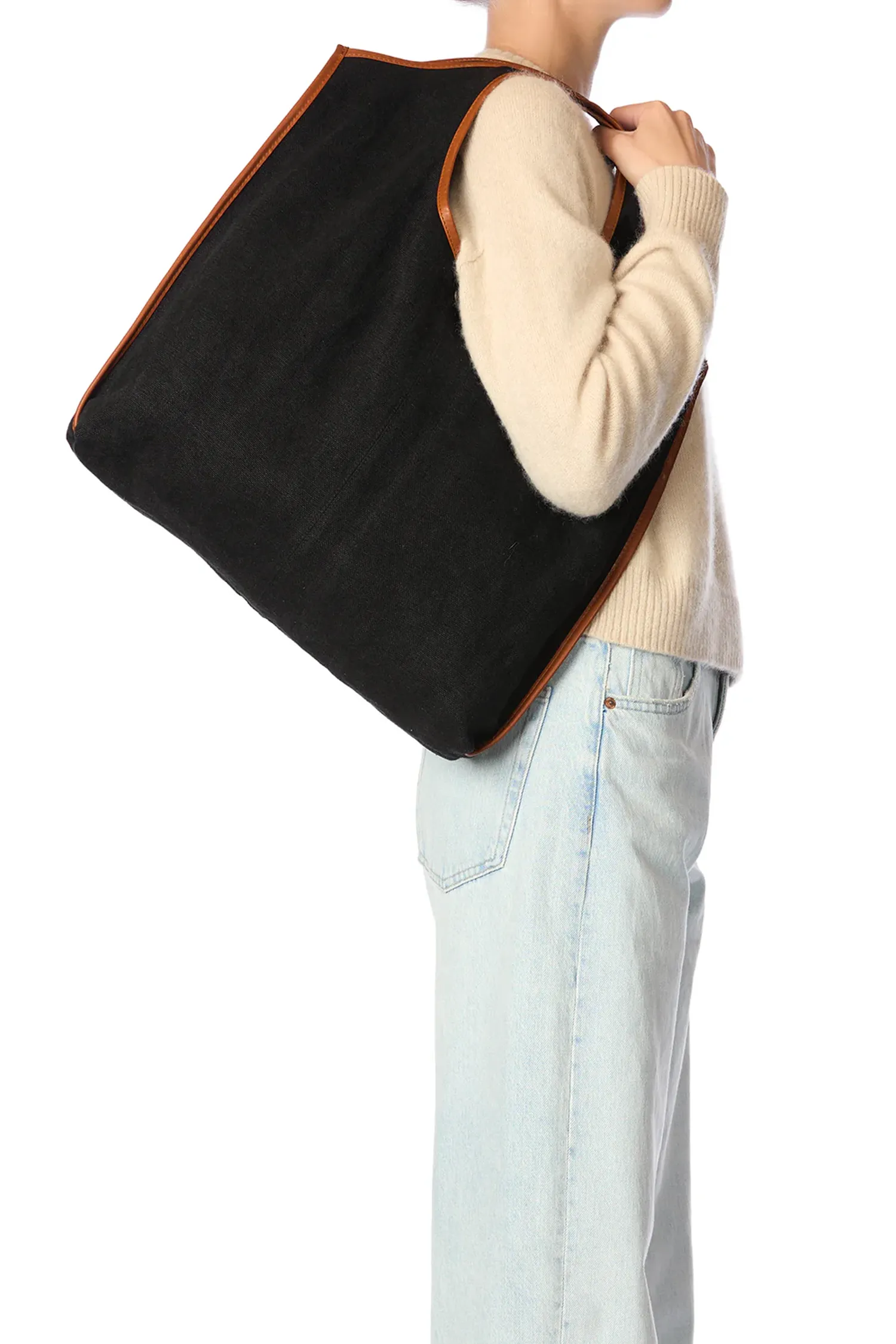 Paco Linen Shopping Bag