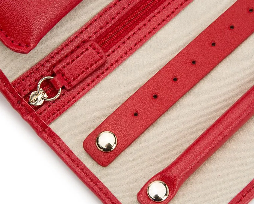 Palermo Jewelry Roll - Red