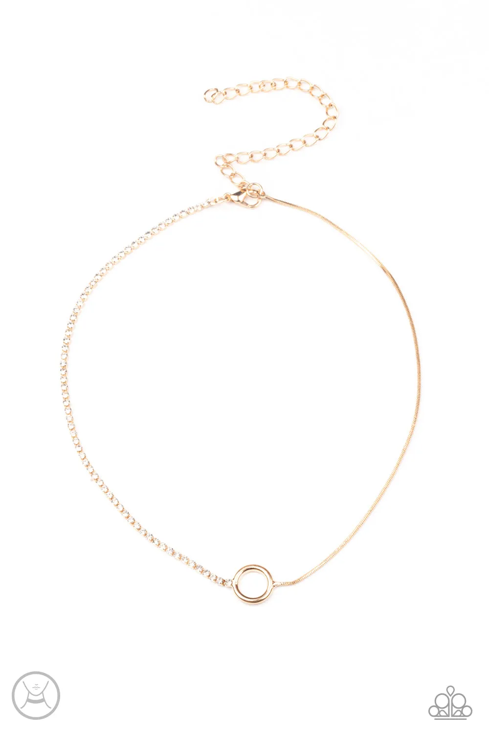 Paparazzi Gotta Split Necklace Gold (Choker)