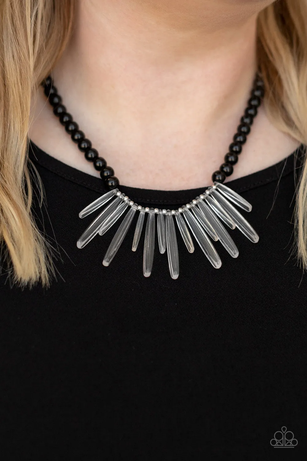 Paparazzi Icy Intimidation Necklace Black