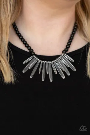 Paparazzi Icy Intimidation Necklace Black