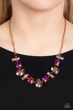 Paparazzi Interstellar Ice Necklace Copper