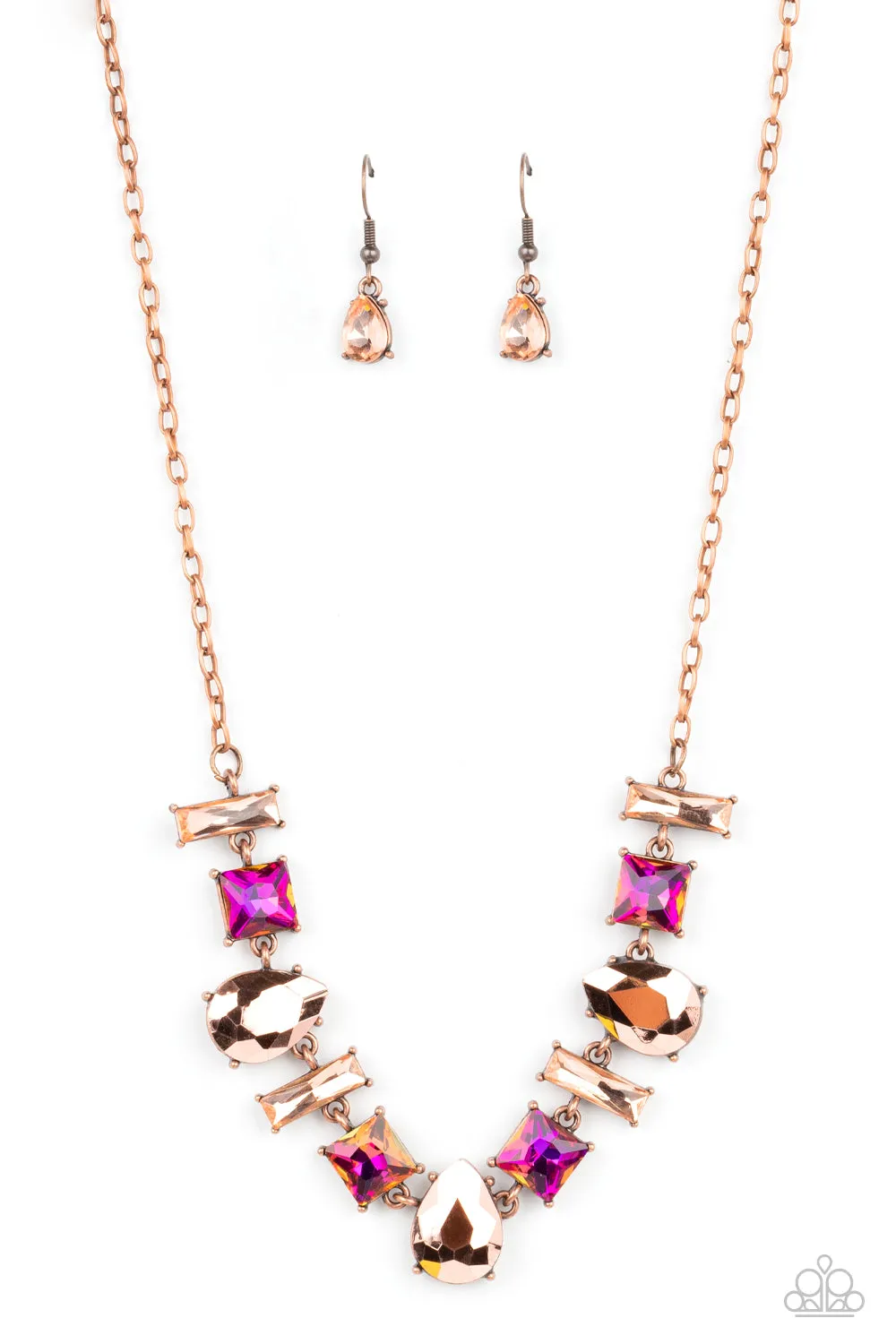 Paparazzi Interstellar Ice Necklace Copper