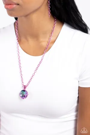Paparazzi Las Vegas DIP Necklace Pink