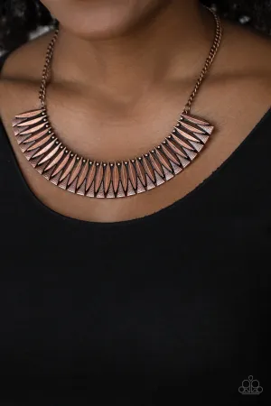 Paparazzi My Main MANE Necklace - Copper