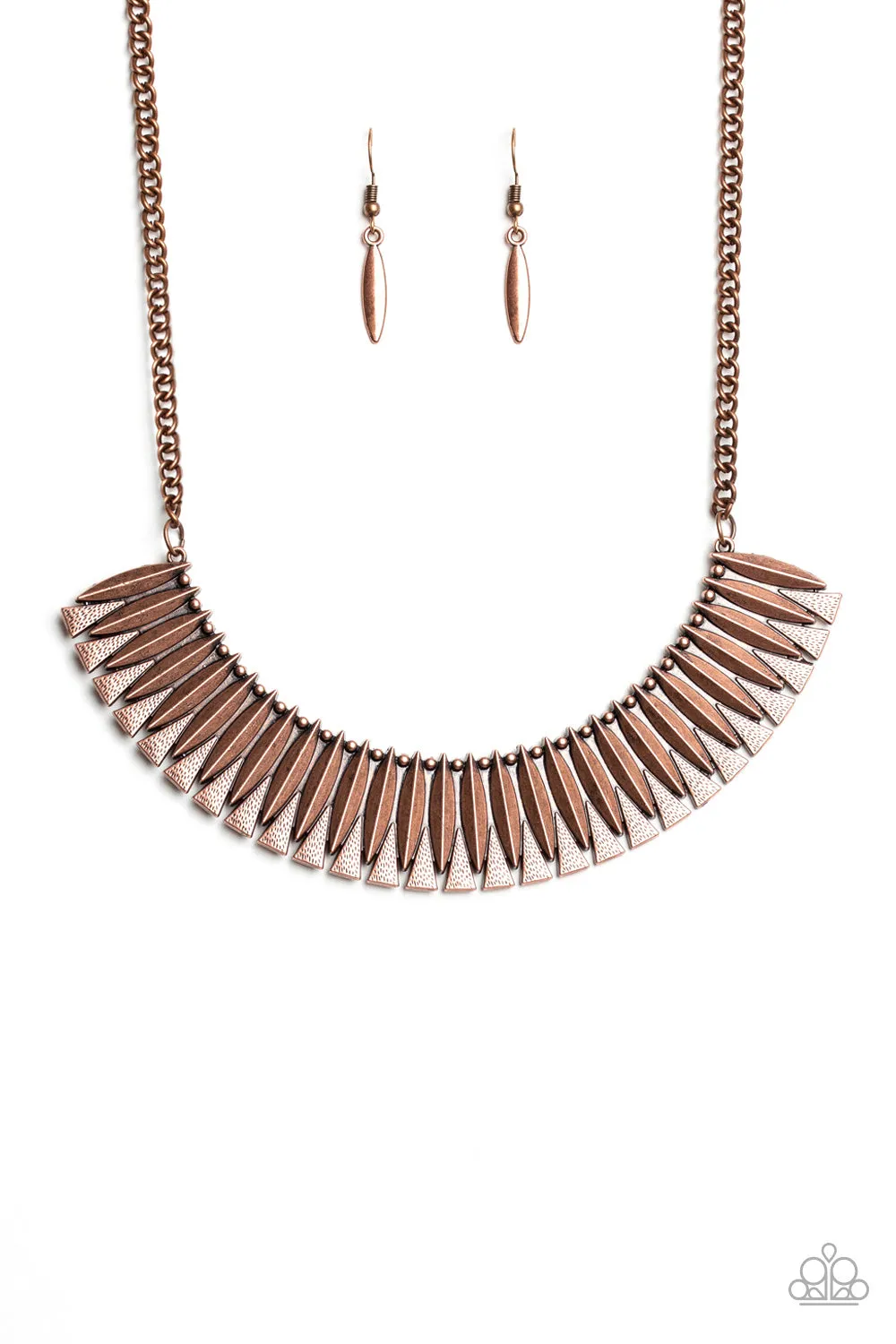 Paparazzi My Main MANE Necklace - Copper