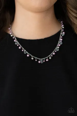 Paparazzi - Pearl Essence - Purple Necklace
