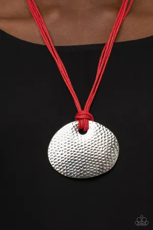 Paparazzi Rural Reflex Necklace Red