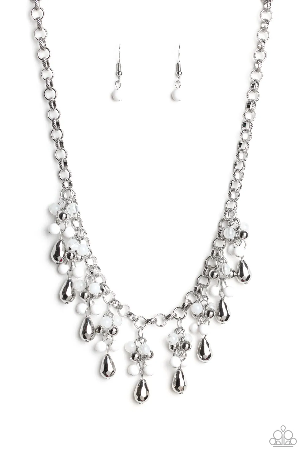 Paparazzi Travelling Trendsetter Necklace- White