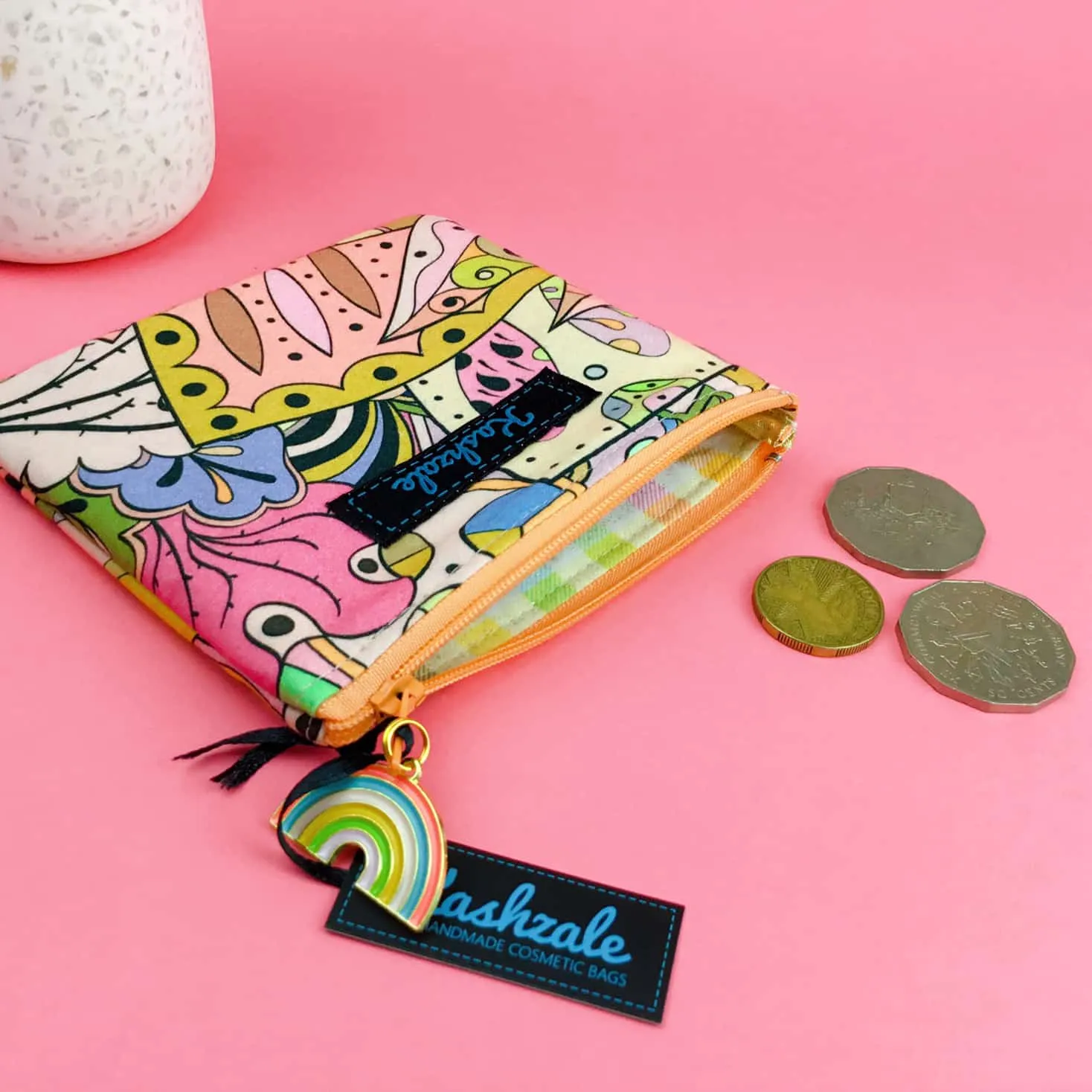 Pastel Abstract Coin Purse.