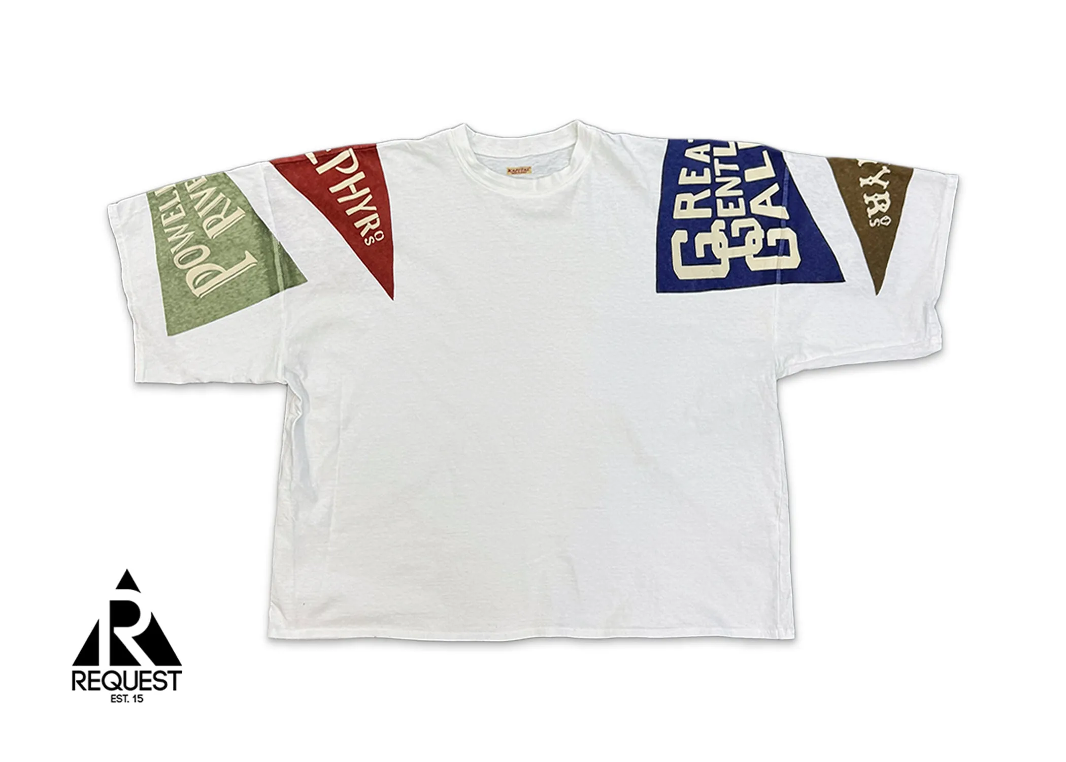 Pennant Kochi & Zephyros Huge Jersey T-Shirt "White Multicolor"