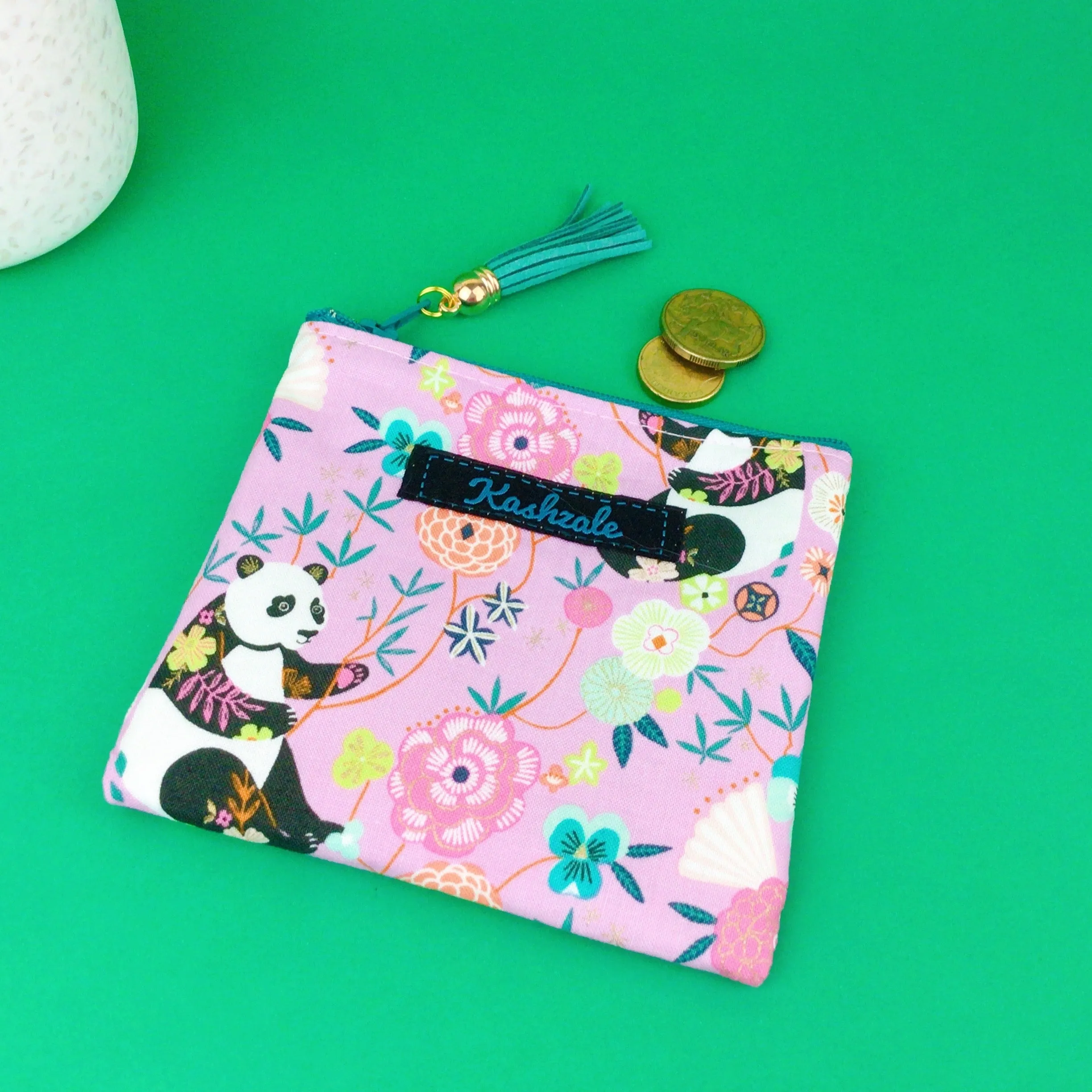Pink Panda Coin Purse. Pink Coin Purse