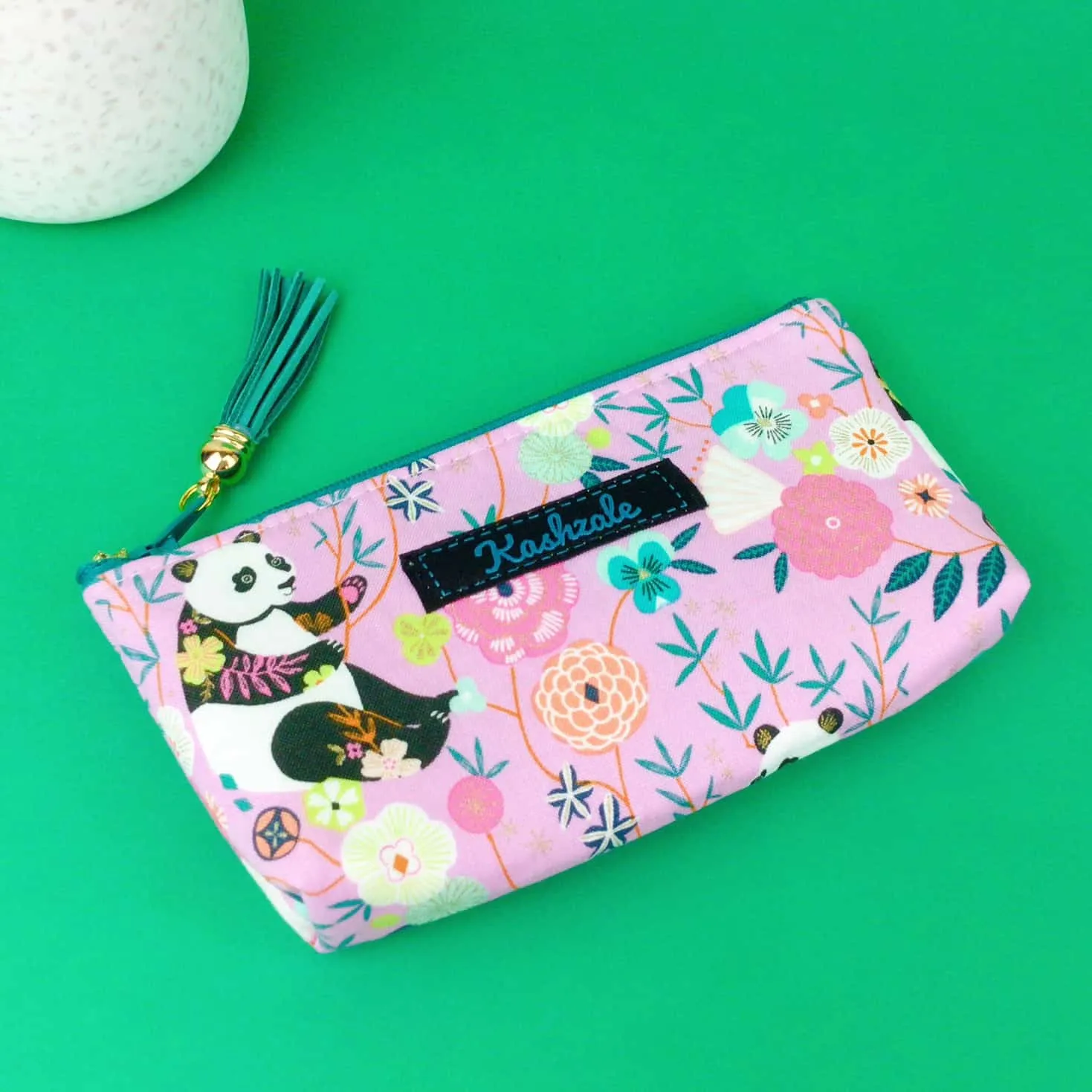 Pink Pandas Sunglasses bag, glasses case. Pink Glasses Case