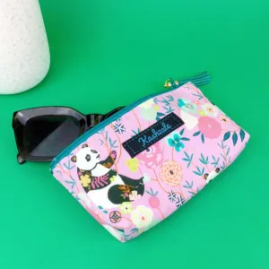Pink Pandas Sunglasses bag, glasses case. Pink Glasses Case