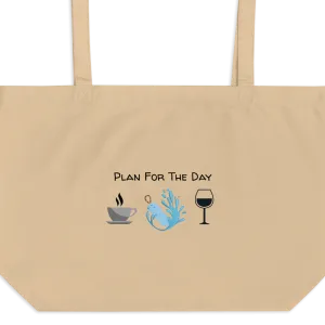 Plan for the Day - Dock Diving X-Large Tote/ Shopping Bags