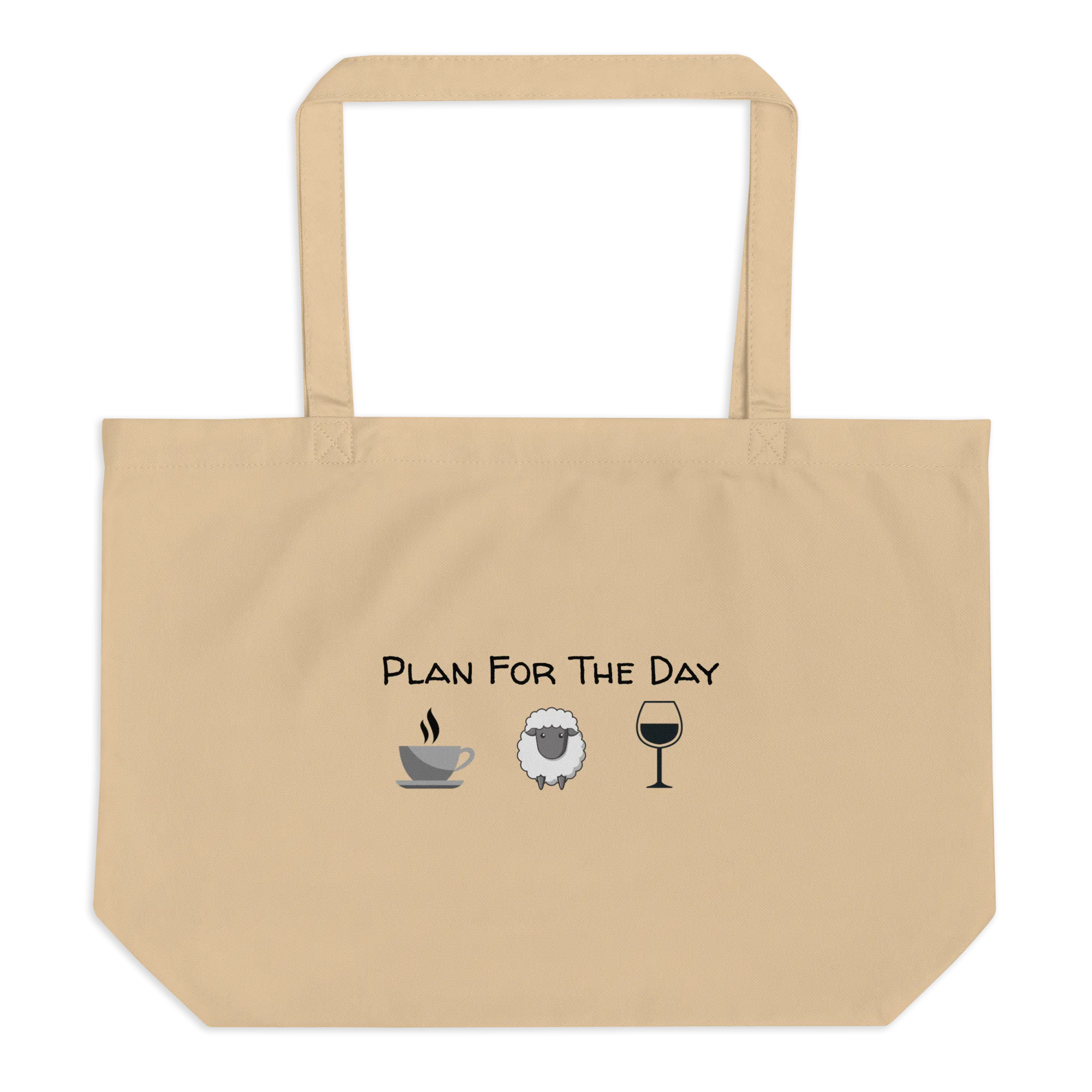 Plan for the Day - Sheep Herding X-Large Tote/ Shopping Bags