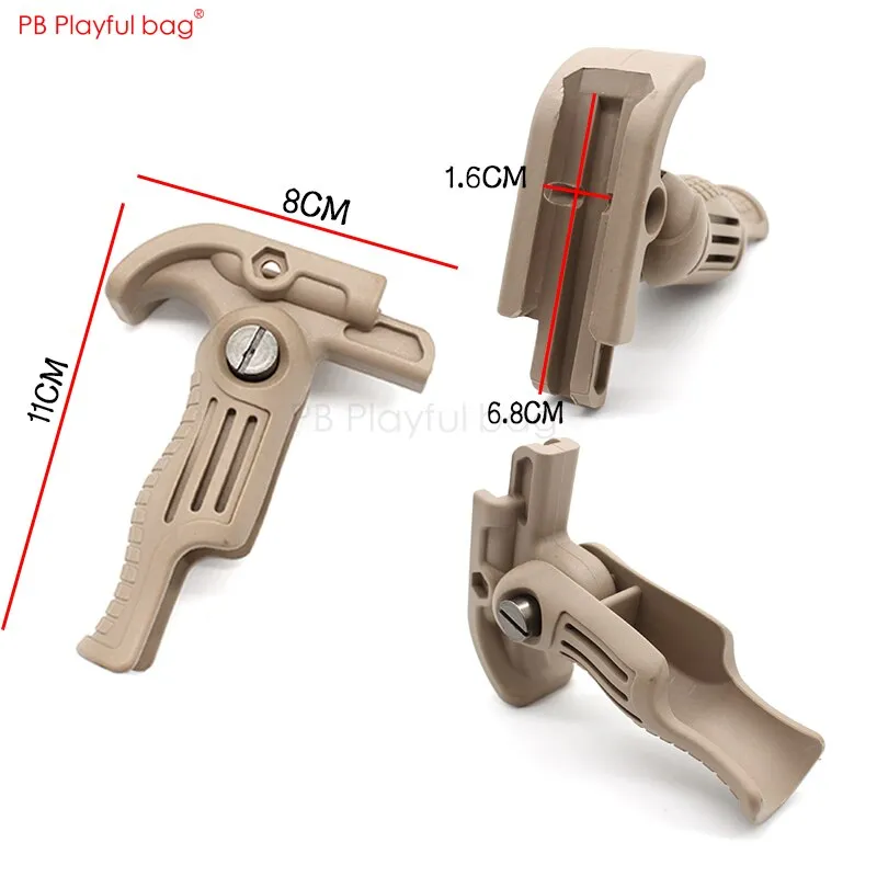 Playful bag Outdoor Tactical Nylon Grip Water-bullet-gun Jinming/AK/M4/MP7 Duck Beak Grip verion 1/2  CS toys Gun parts LD48