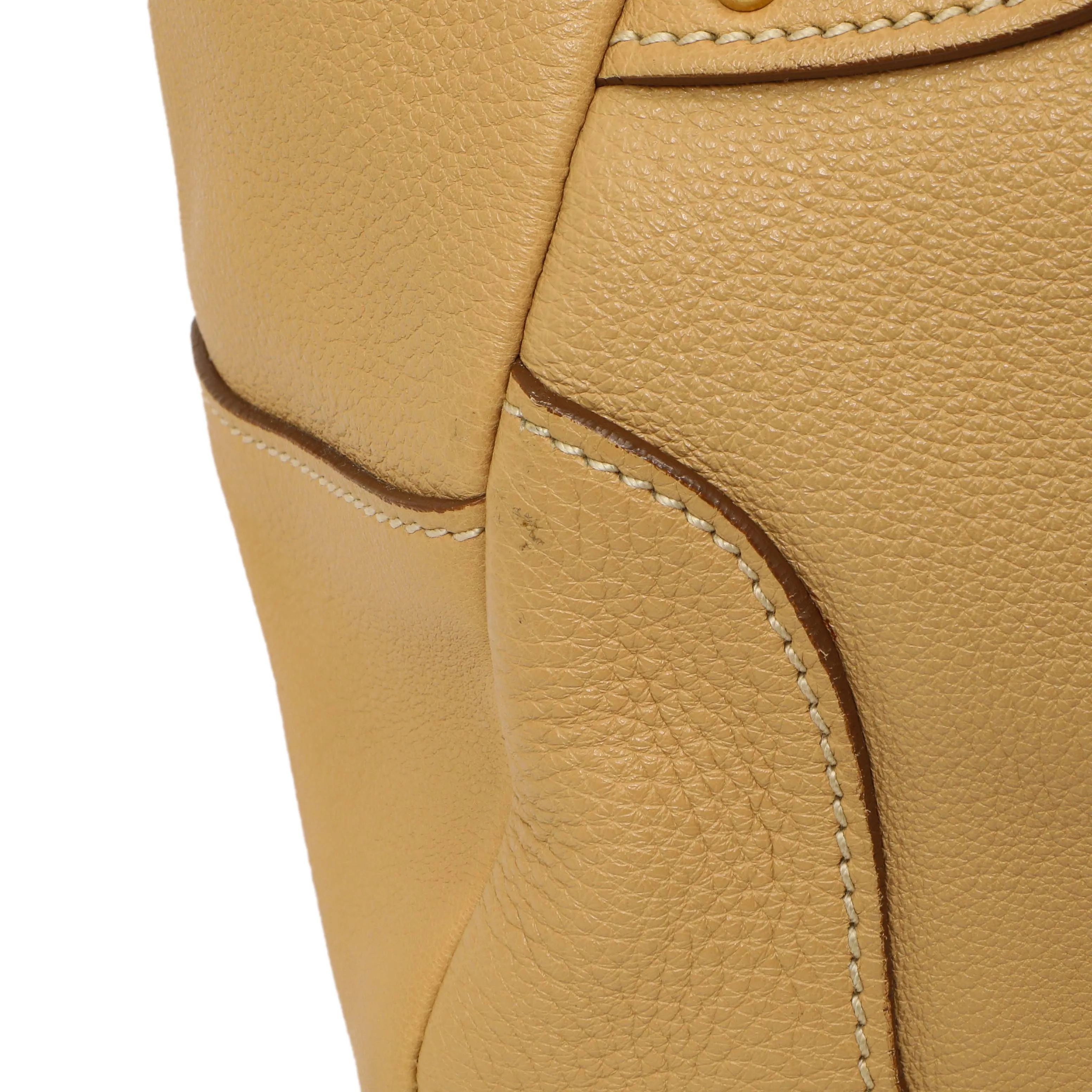 Prada Beige Vitello Daino Shoulder Bag