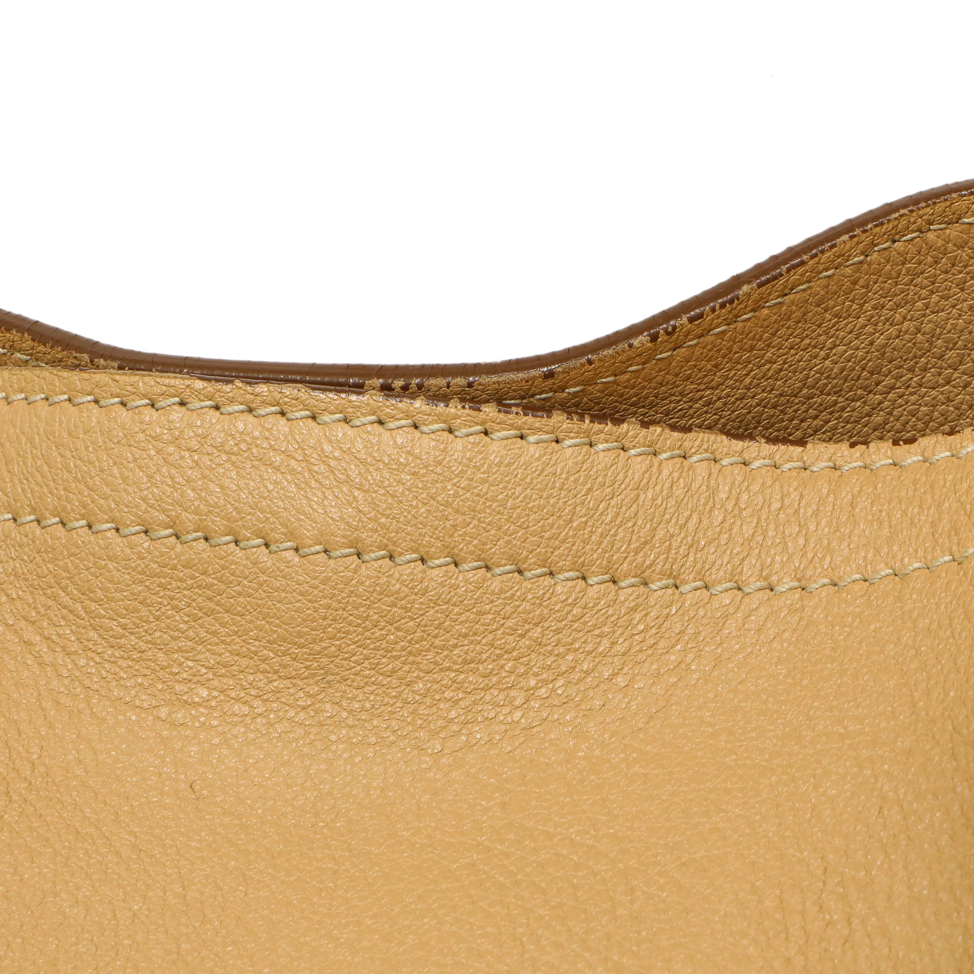 Prada Beige Vitello Daino Shoulder Bag
