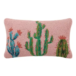 Pretty Cactus Hook Pillow Peking Handicraft