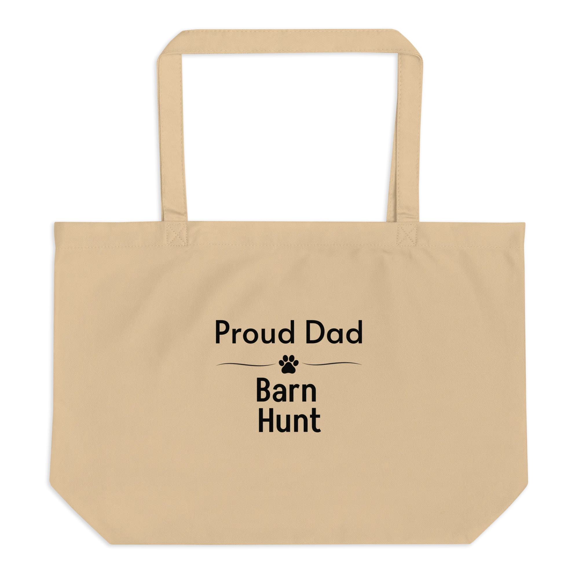 Proud Barn Hunt Dad X-Large Tote/ Shopping Bags