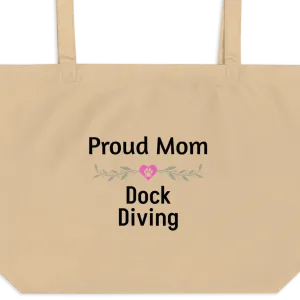Proud Dock Diving Mom X-Large Tote/ Shopping Bags