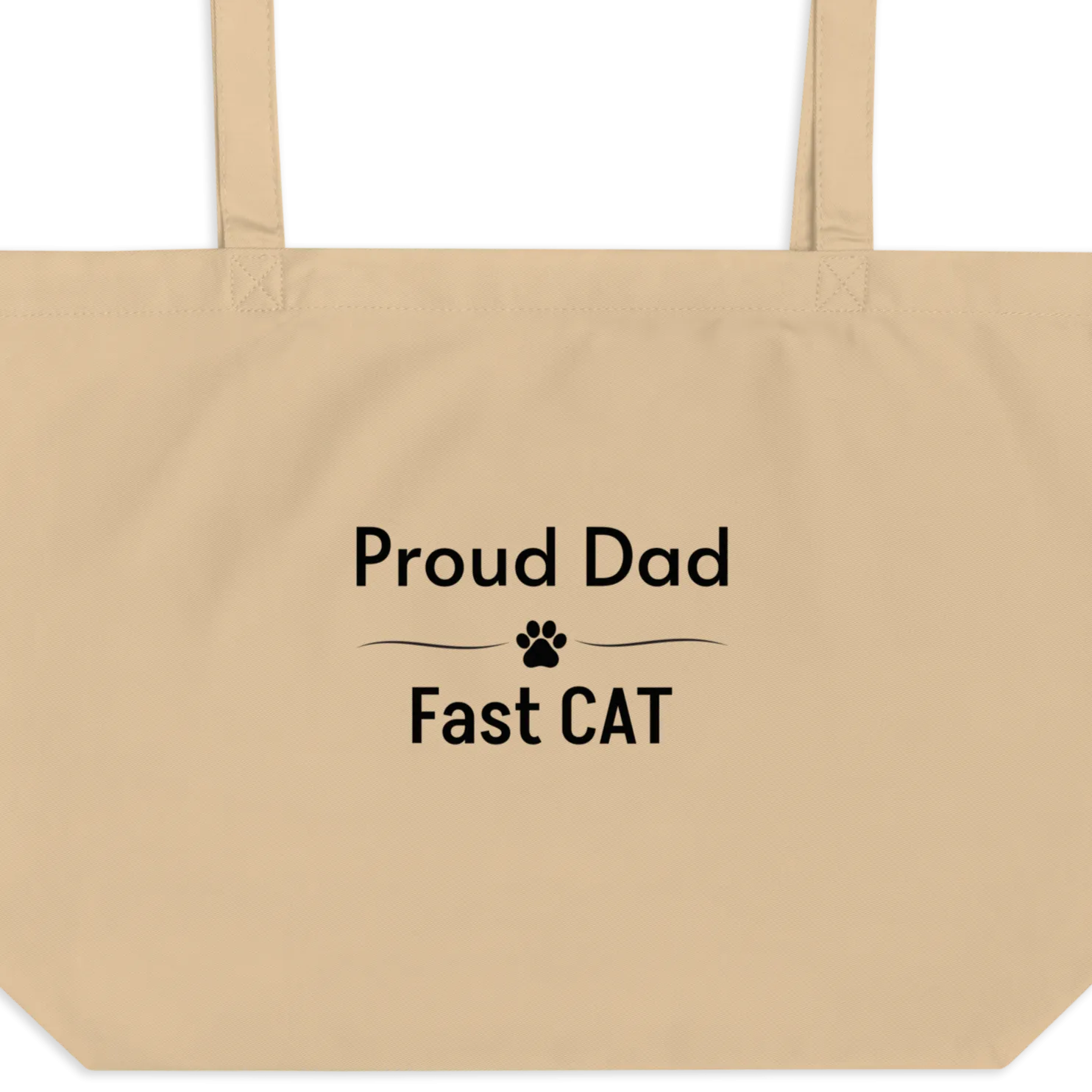 Proud Fast CAT X-Large Tote/ Shopping Bags