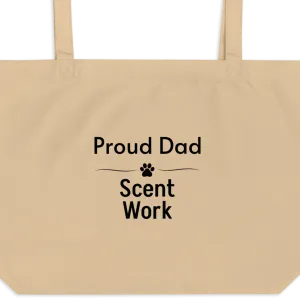 Proud Scent Work Dad X-Large Tote/ Shopping Bags