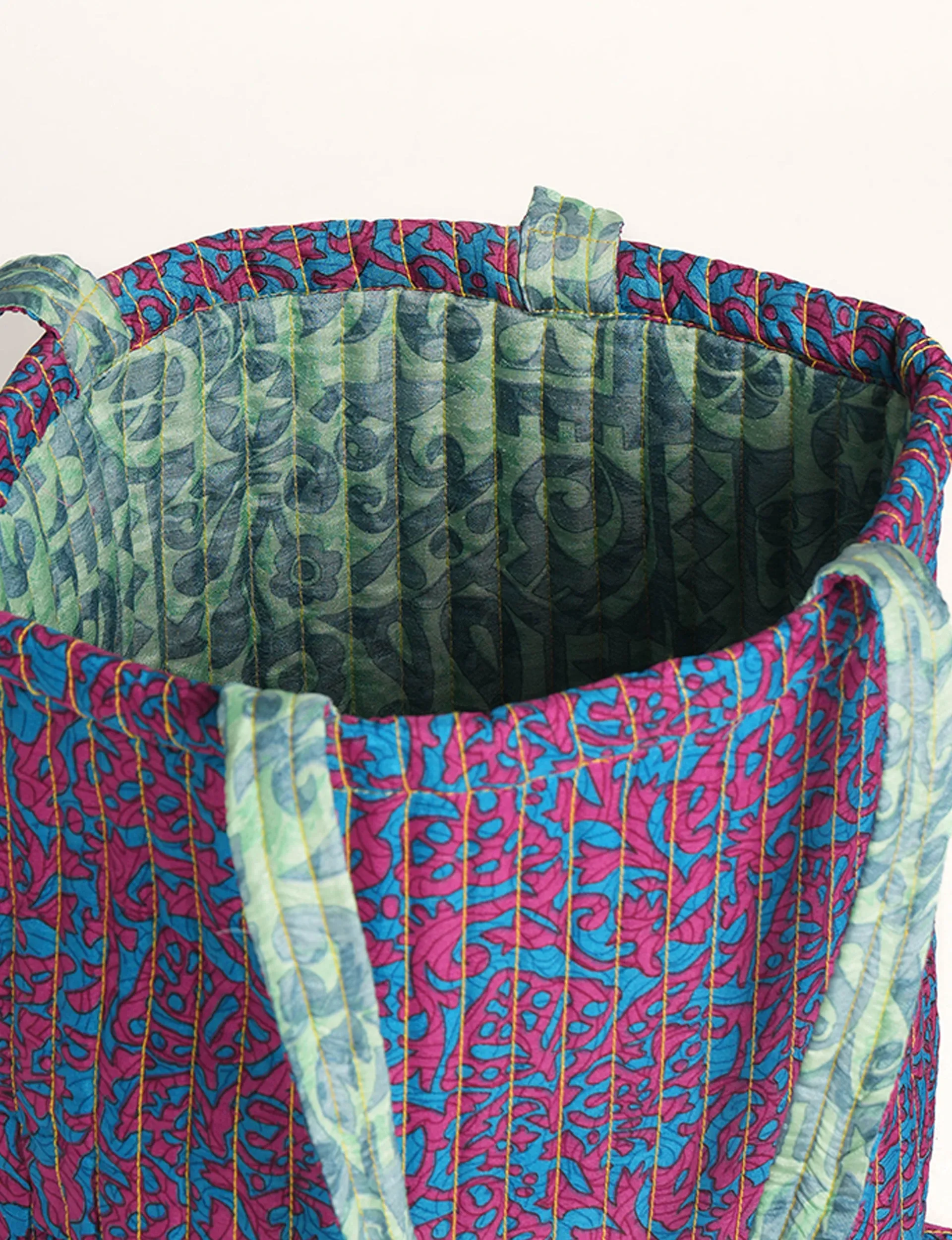 QUILTED SHOPPER BAG