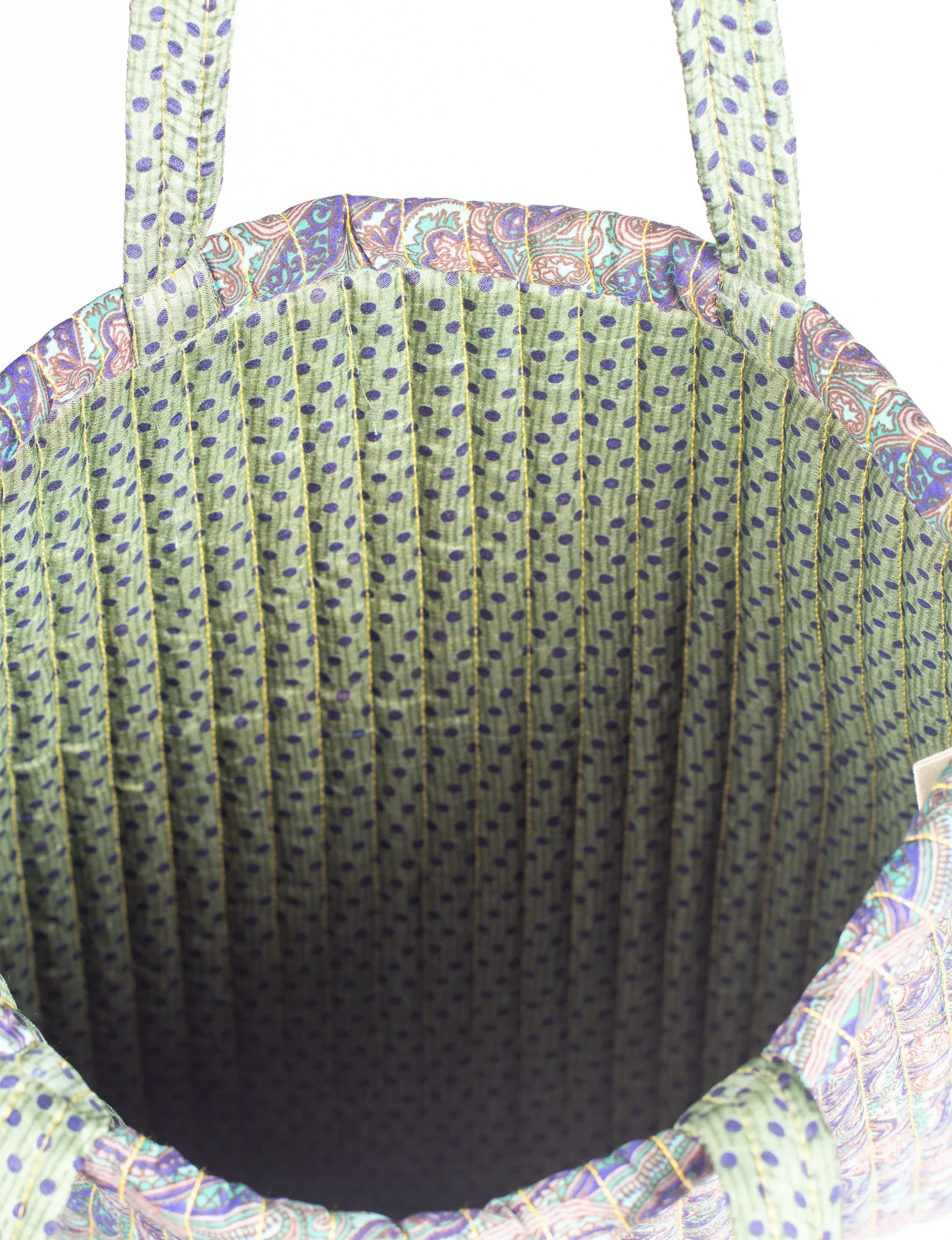 QUILTED SHOPPER BAG