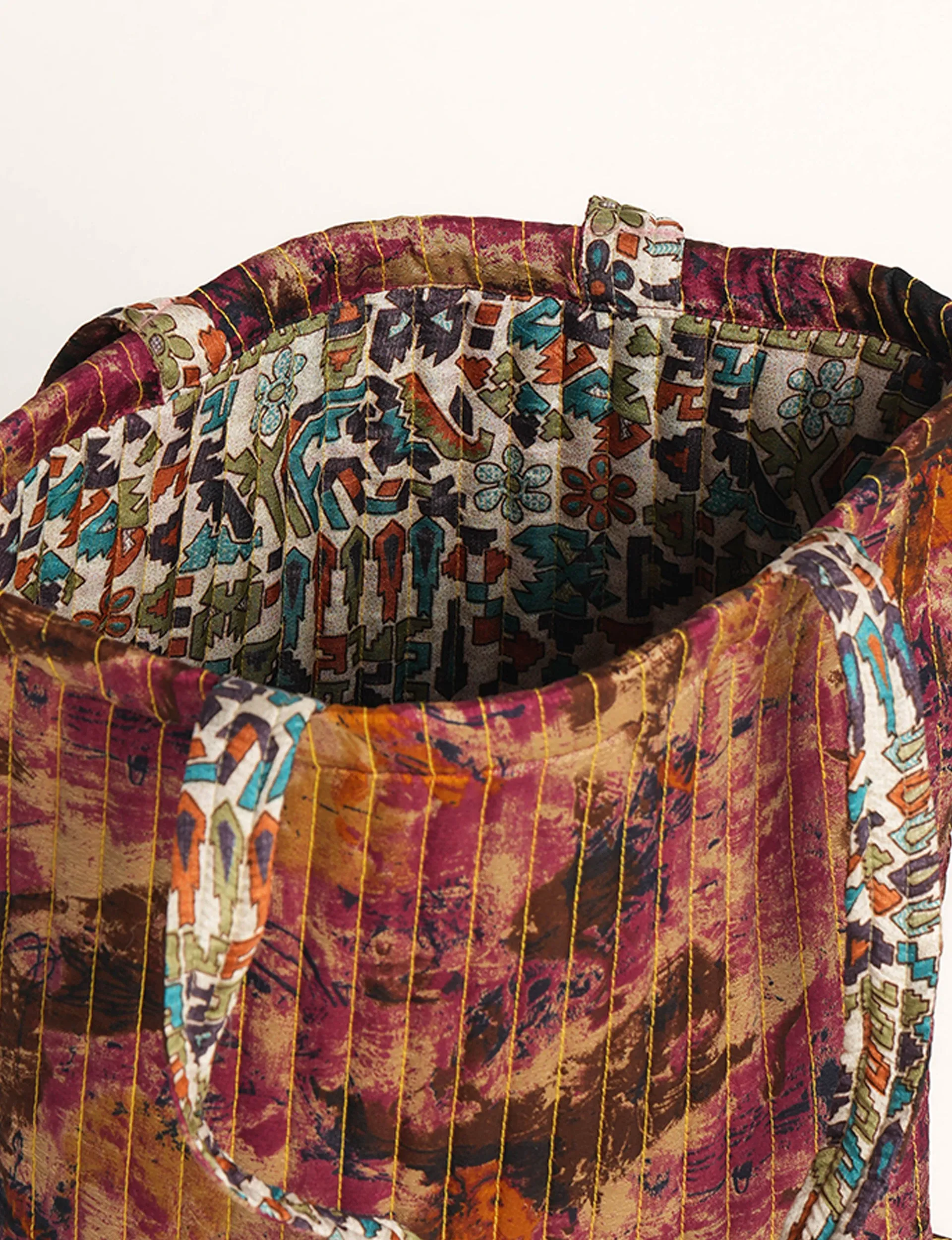 QUILTED SHOPPER BAG