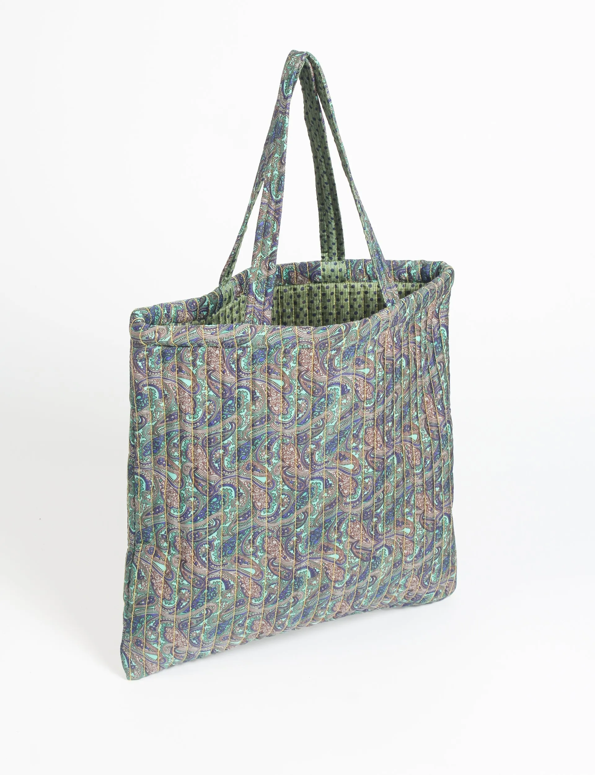 QUILTED SHOPPER BAG