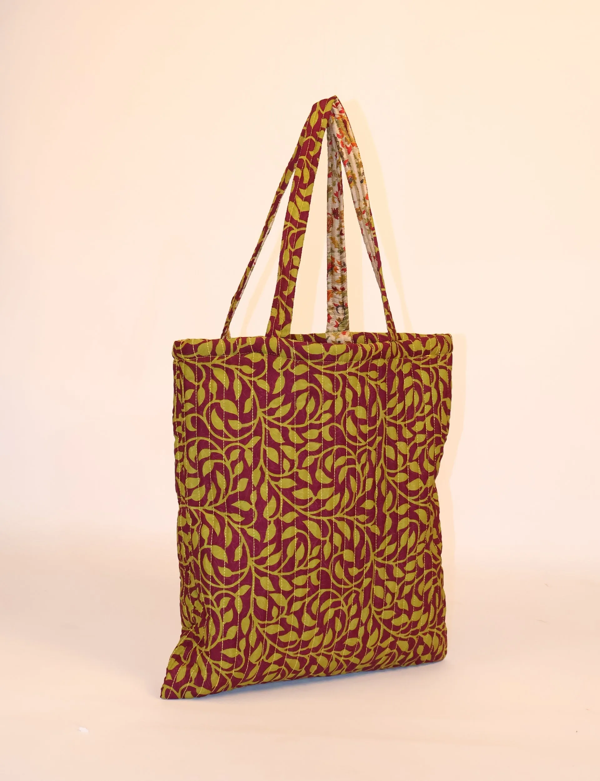 QUILTED SHOPPER BAG