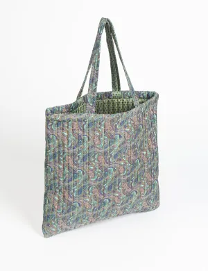 QUILTED SHOPPER BAG