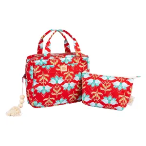 "Lotus Flower" Makeup bag set