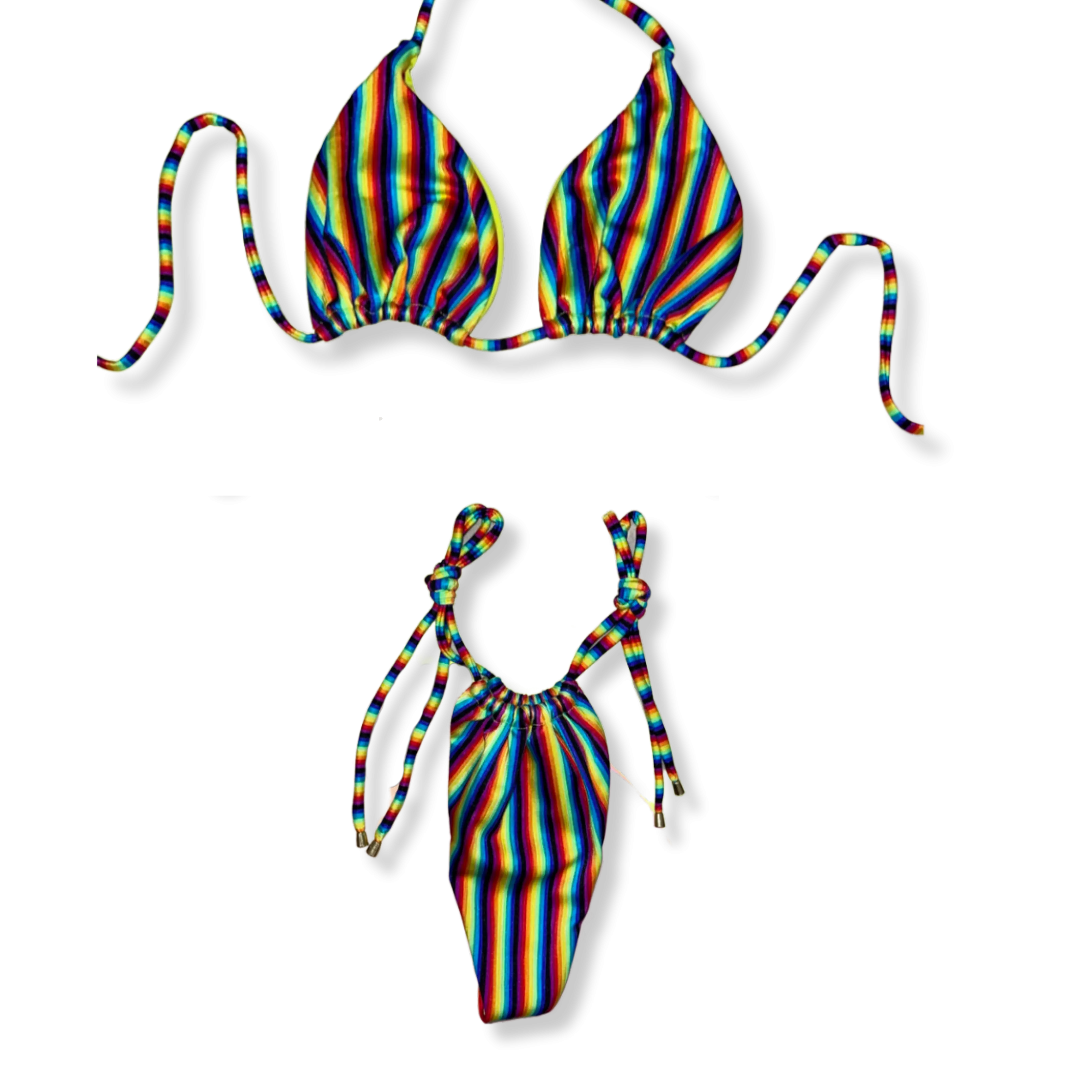 Rainbow Bright Tie Bikini