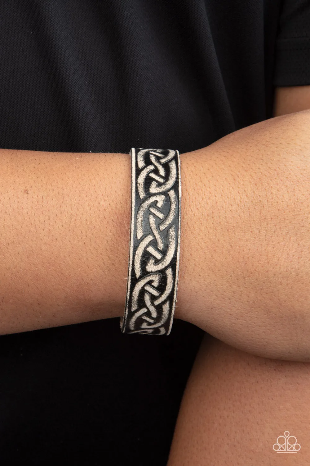 Rebel Runes - Black Bracelet